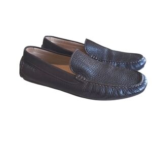 Ecco Brown Pebbled Leather Loafer